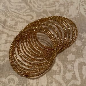 Stella & Dot Gold Spiral Bracelet